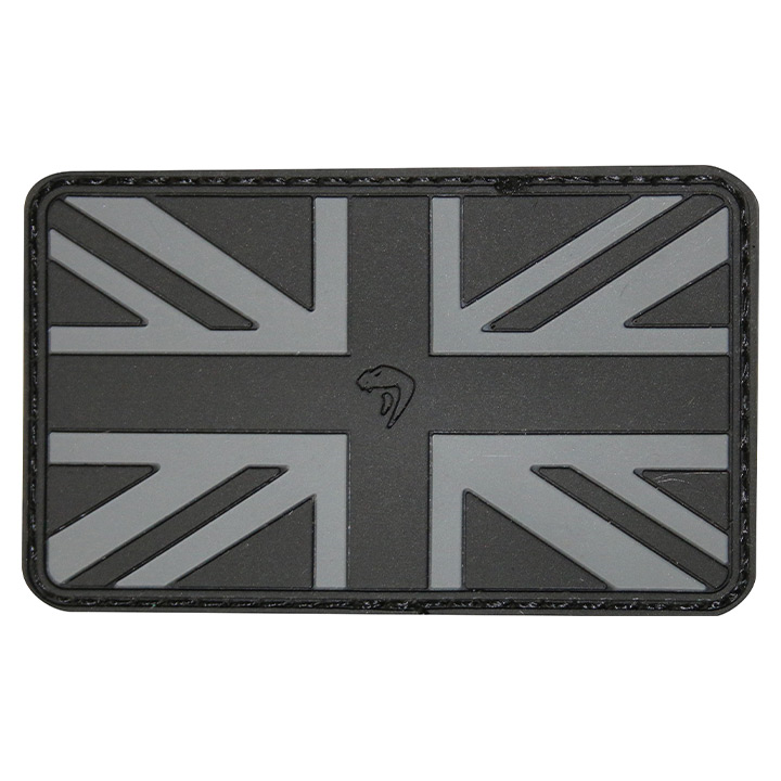 Black Union Jack PVC Patch