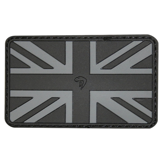 Black Union Jack PVC Patch